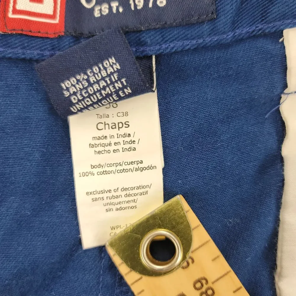 Chaps Shorts Mens 38 Blue‎ Cargo Chino 10